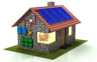 Ostrovní fotovoltaická elektrárna 1,41 kWp